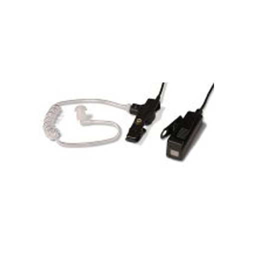 Micro-oreillette noire + tube accoustique GP - Micro-oreillette noire avec tube accoustique 1/4 de tour pour GP Waris