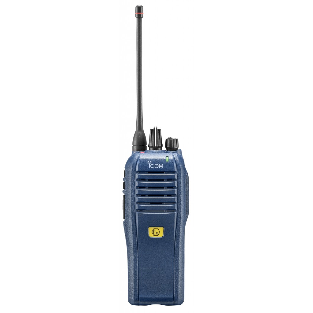 IC-F4202DEX M  ATEX - Portatif marine "UHF on board" norme ATEX IIC T4.  
   Communication mixte analogique et numérique (NXDN) marine pour usage maritime embarqué. - IC-F4202DEX M