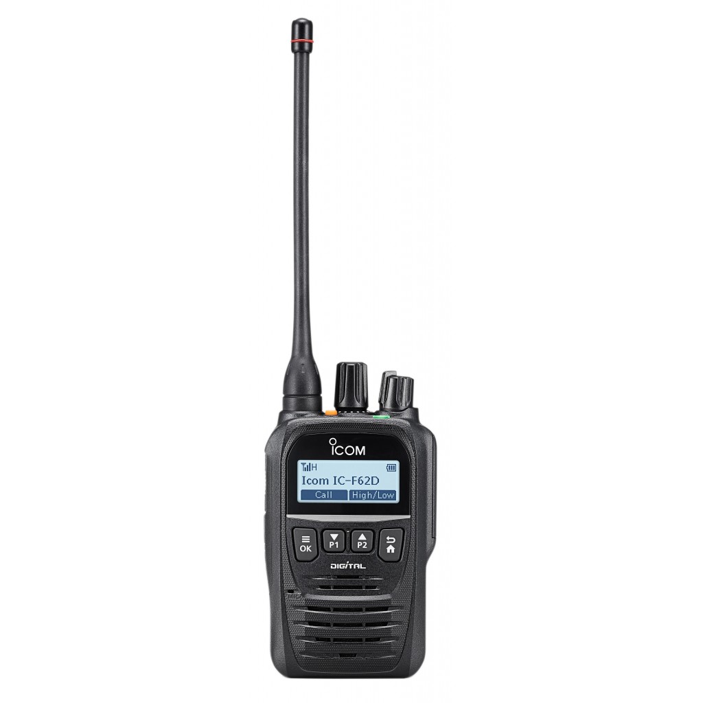 IF-F62DM - Portatif marine "UHF on board" avec PTi, bluetooth, vibreur et enregistrement de voix.   
   Communication mixte analogique et numérique (NXDN... - IC-F62DM