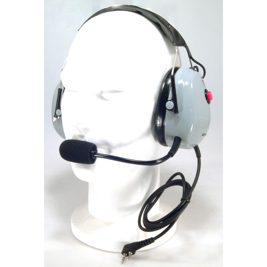 Casque anti-bruit avec PTT - Casque serre-tête anti-bruit pour l'aviation - Casque anti-bruit avec PTT