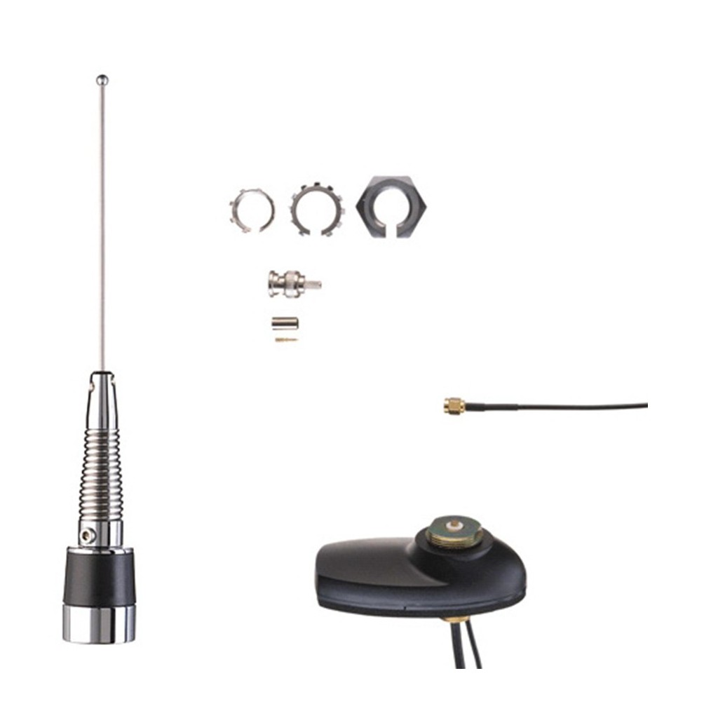 Antenne Mobile GPS 450-470 MHz - Antenne UHF (450-470 MHz) pour mobile avec GPS - Antenne GPS 450-470MHz