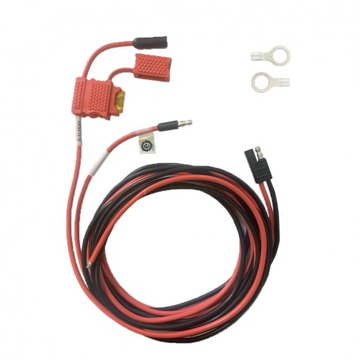 Câble d'alimentation 12V / 15A - Câble d'alimentation batterie 12 V (1 à 25 W) compatible avec toutes les bases des séries DM, CM et GM - Câble d'alimentation 12V / 15A