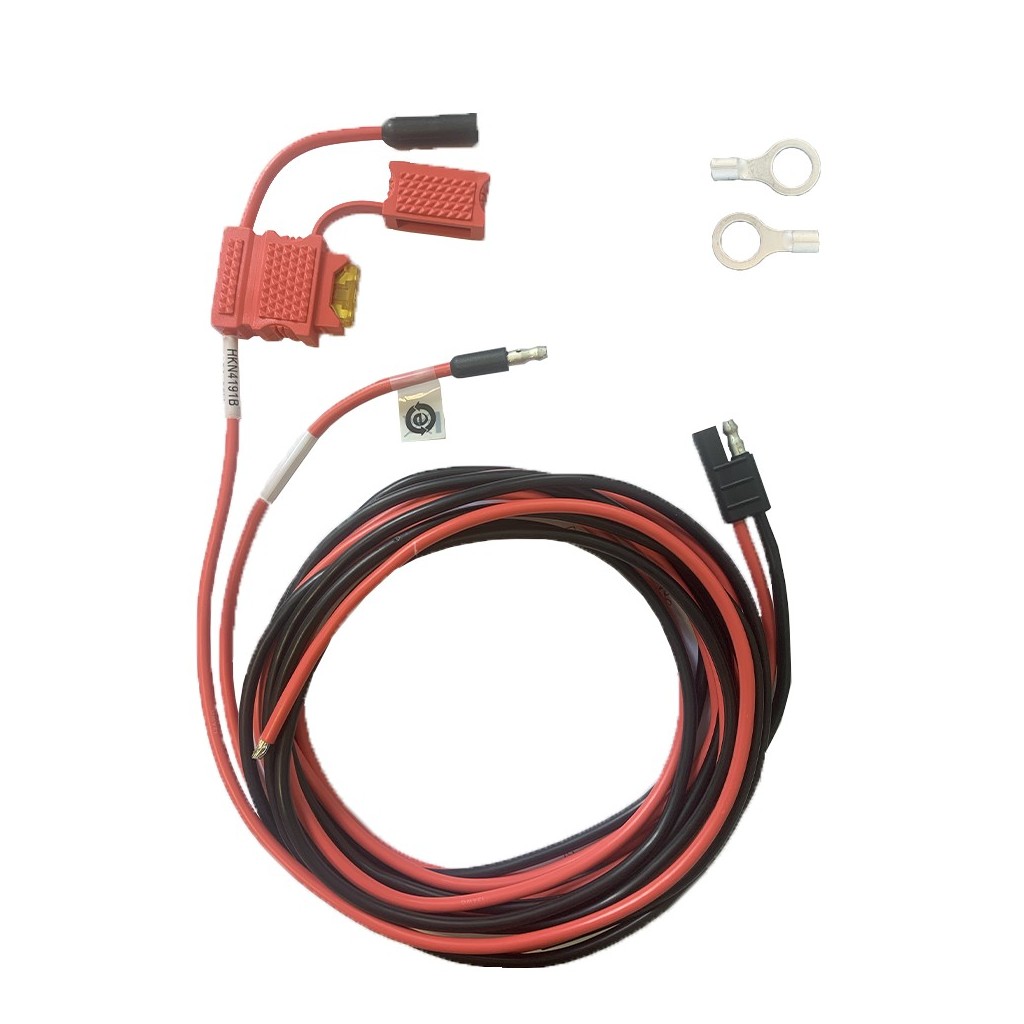 Câble d'alimentation 12V / 15A - Câble d'alimentation batterie 12 V (1 à 25 W) compatible avec toutes les bases des séries DM, CM et GM - Câble d'alimentation 12V / 15A